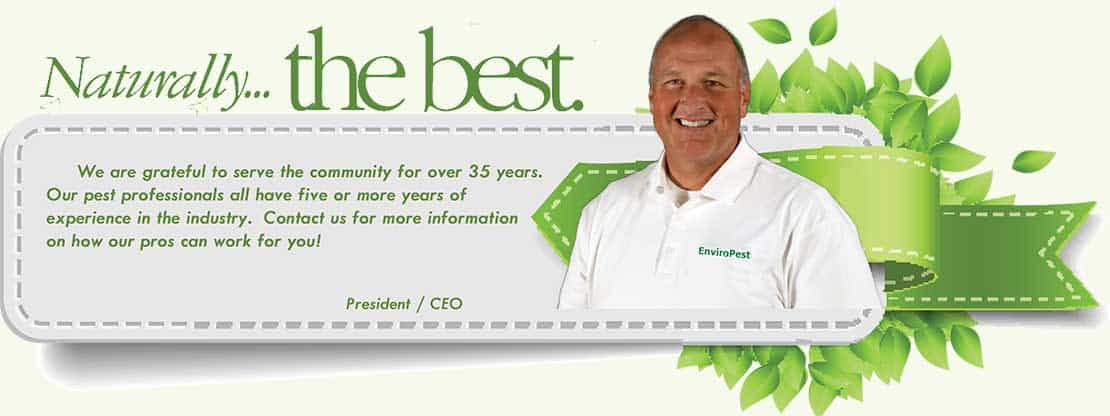 Naturally the best pest professionals - message from the CEO