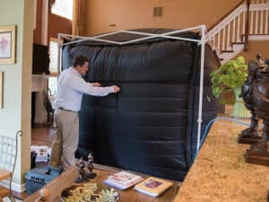heat chamber set up inside home to kill bed bugs