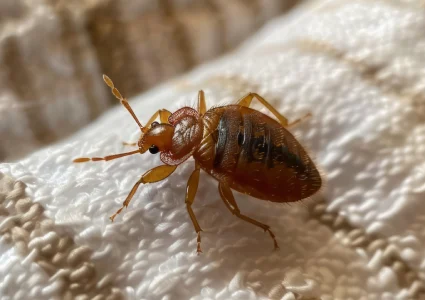 close up of a bed bug